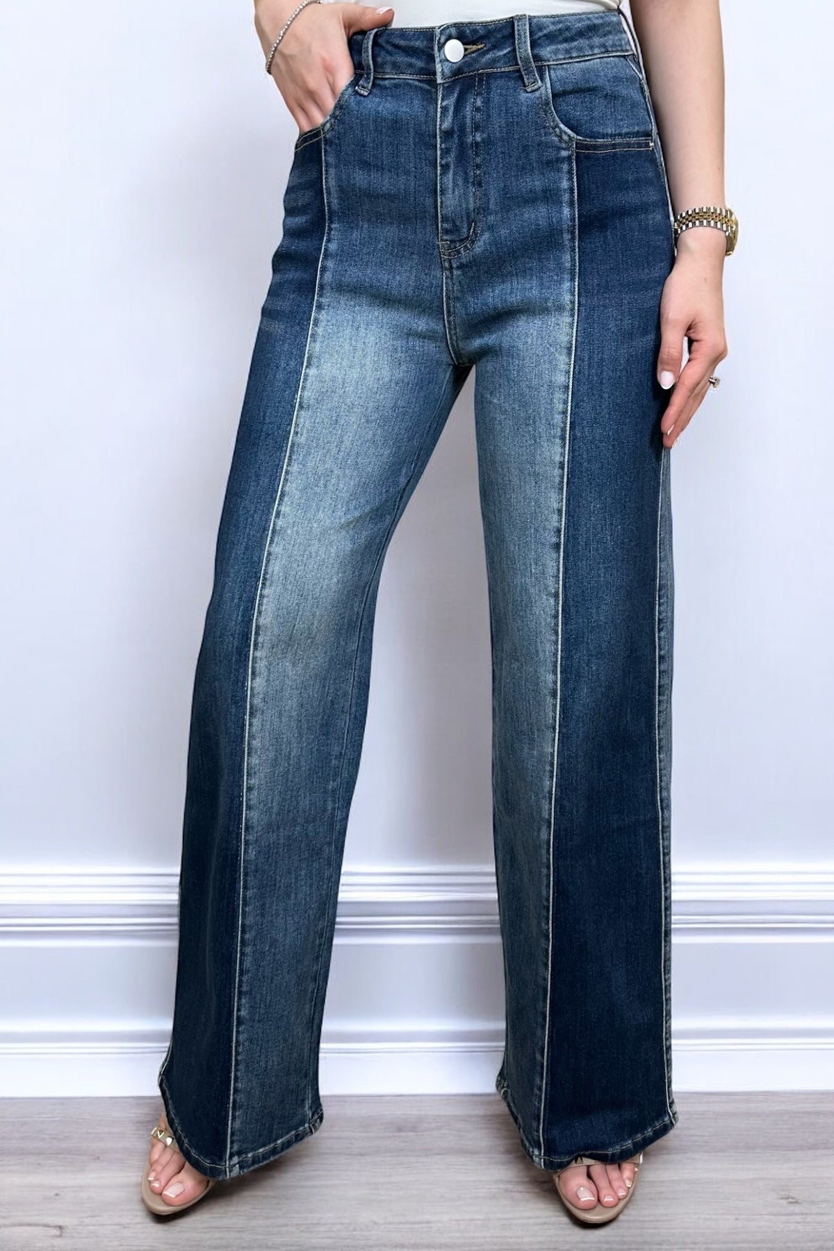 TWO TONES JEANS
