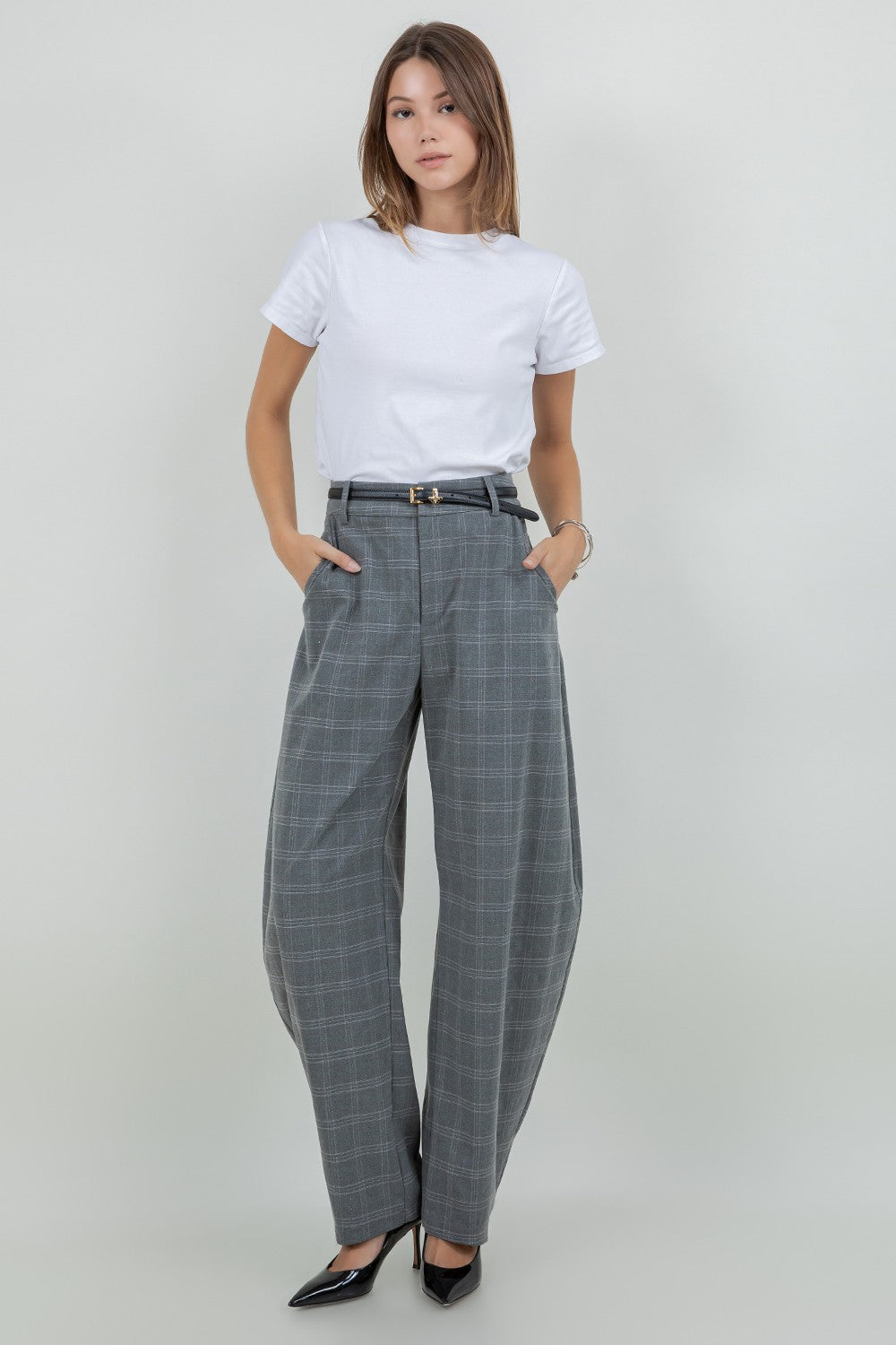 LONDON BARREL TROUSERS