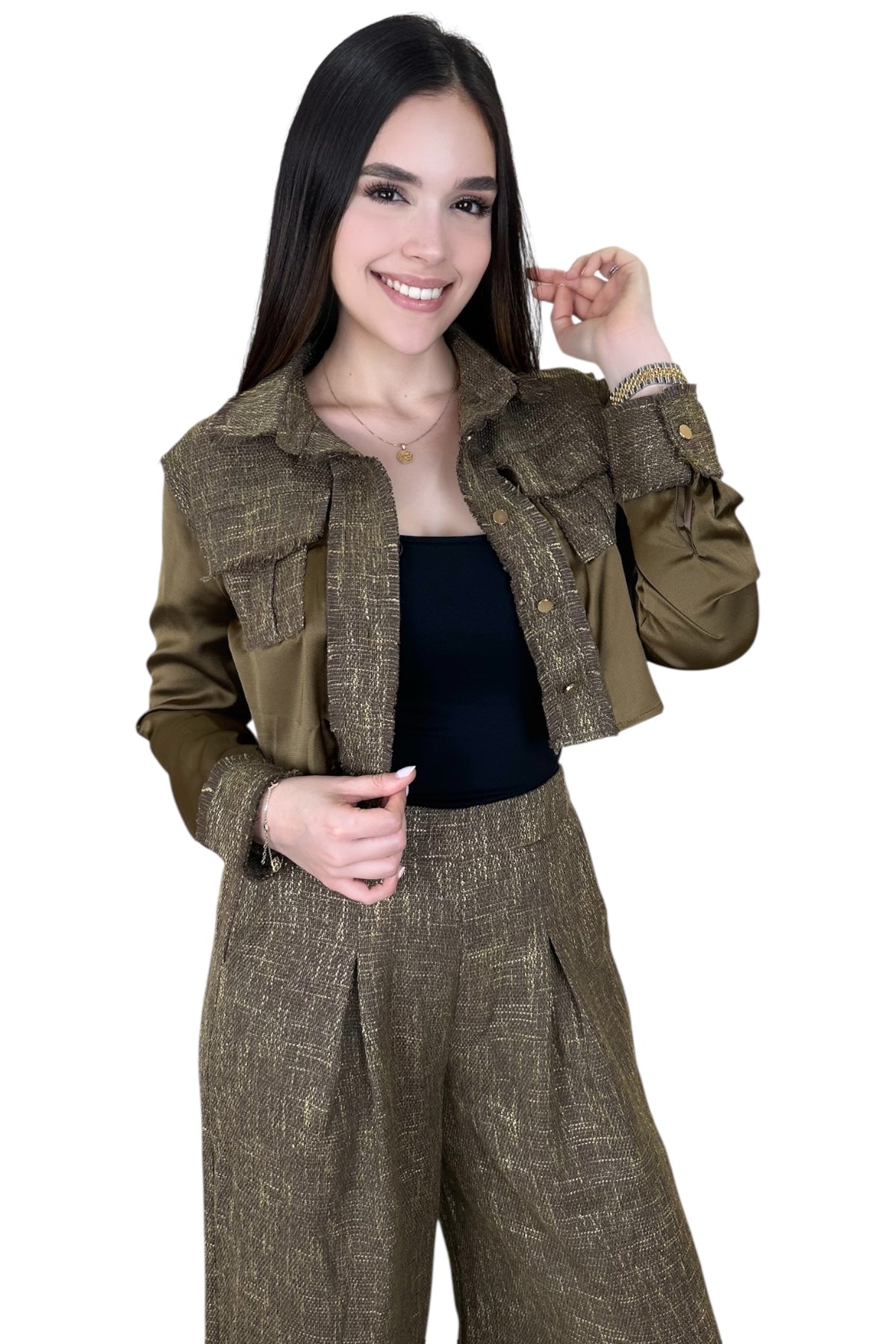 THE OLIVE TWEED SET