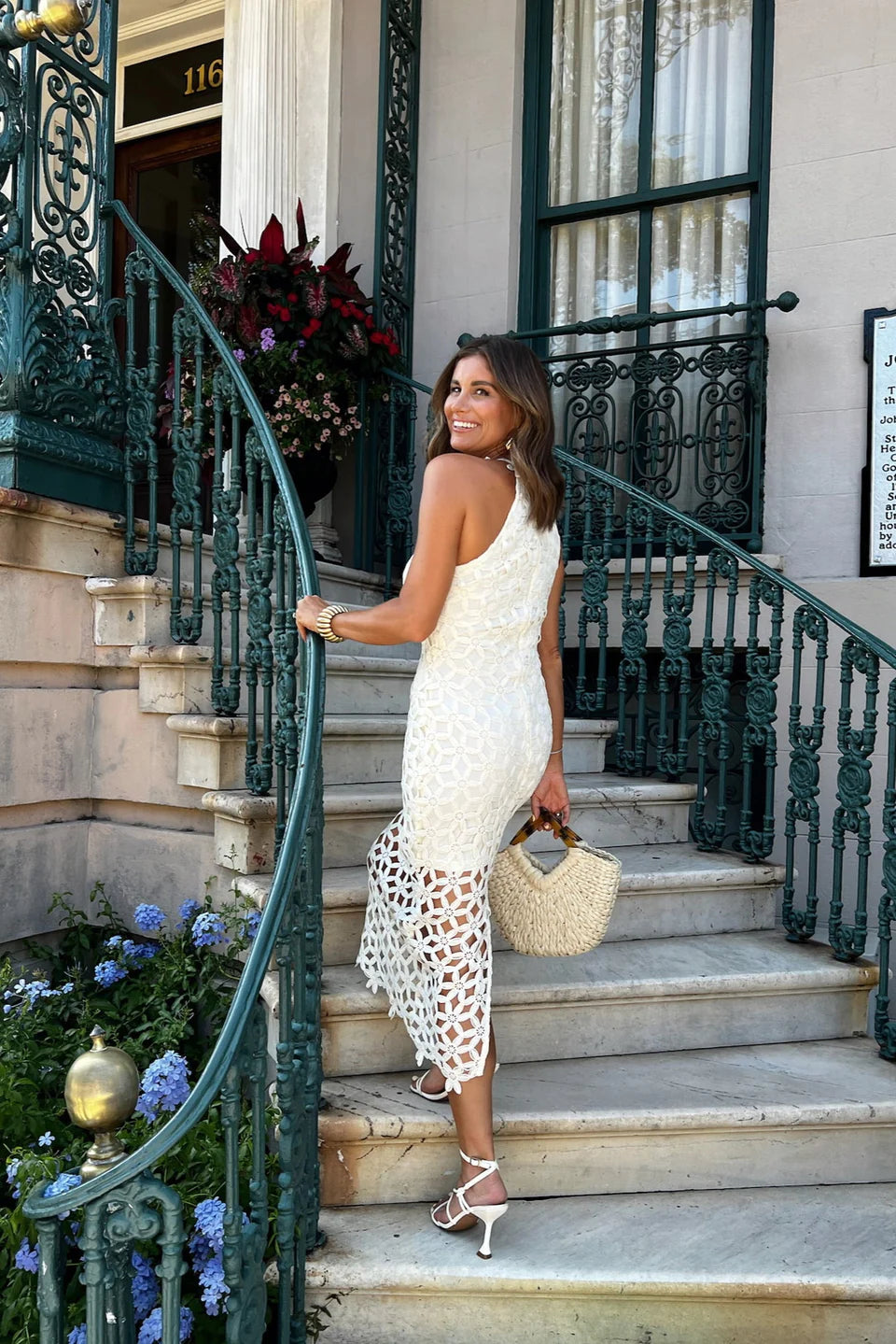 CROCHET MIDI DRESS