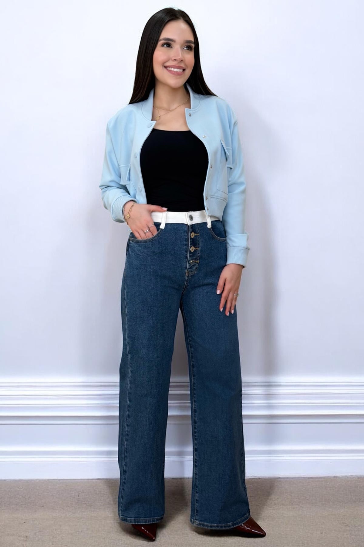 DOUBLE WAIST CHIC JEANS