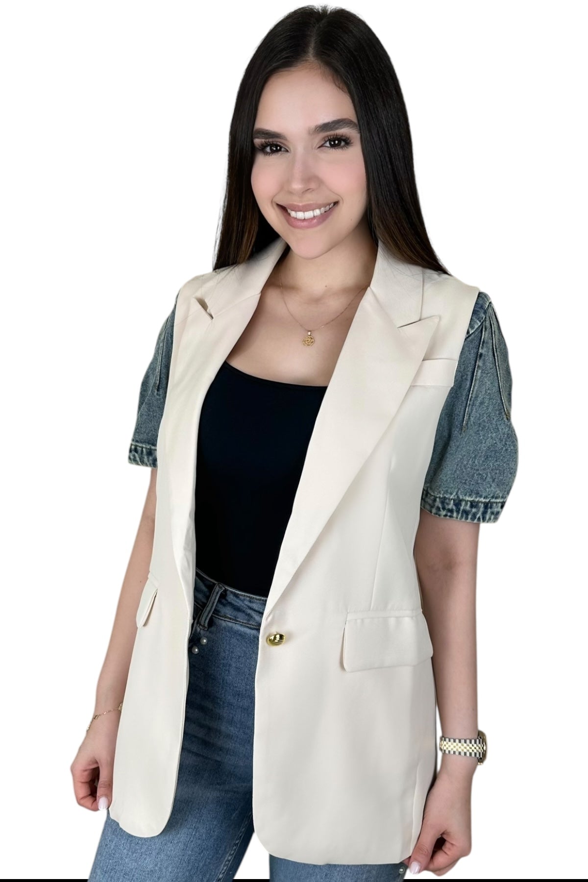 TRENDY DENIM BLAZER - BACK IN STOCK
