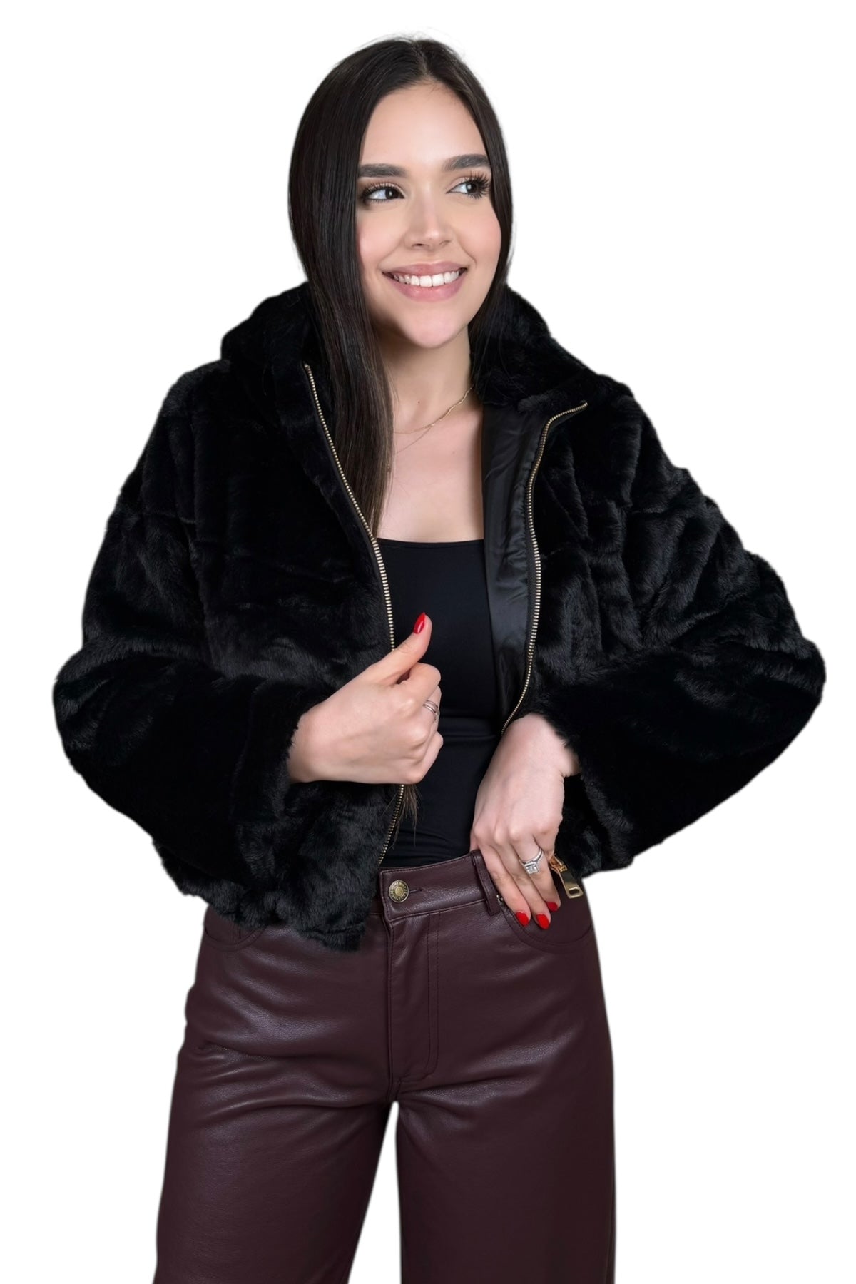 ZOÉ FAUX FUR JACKET
