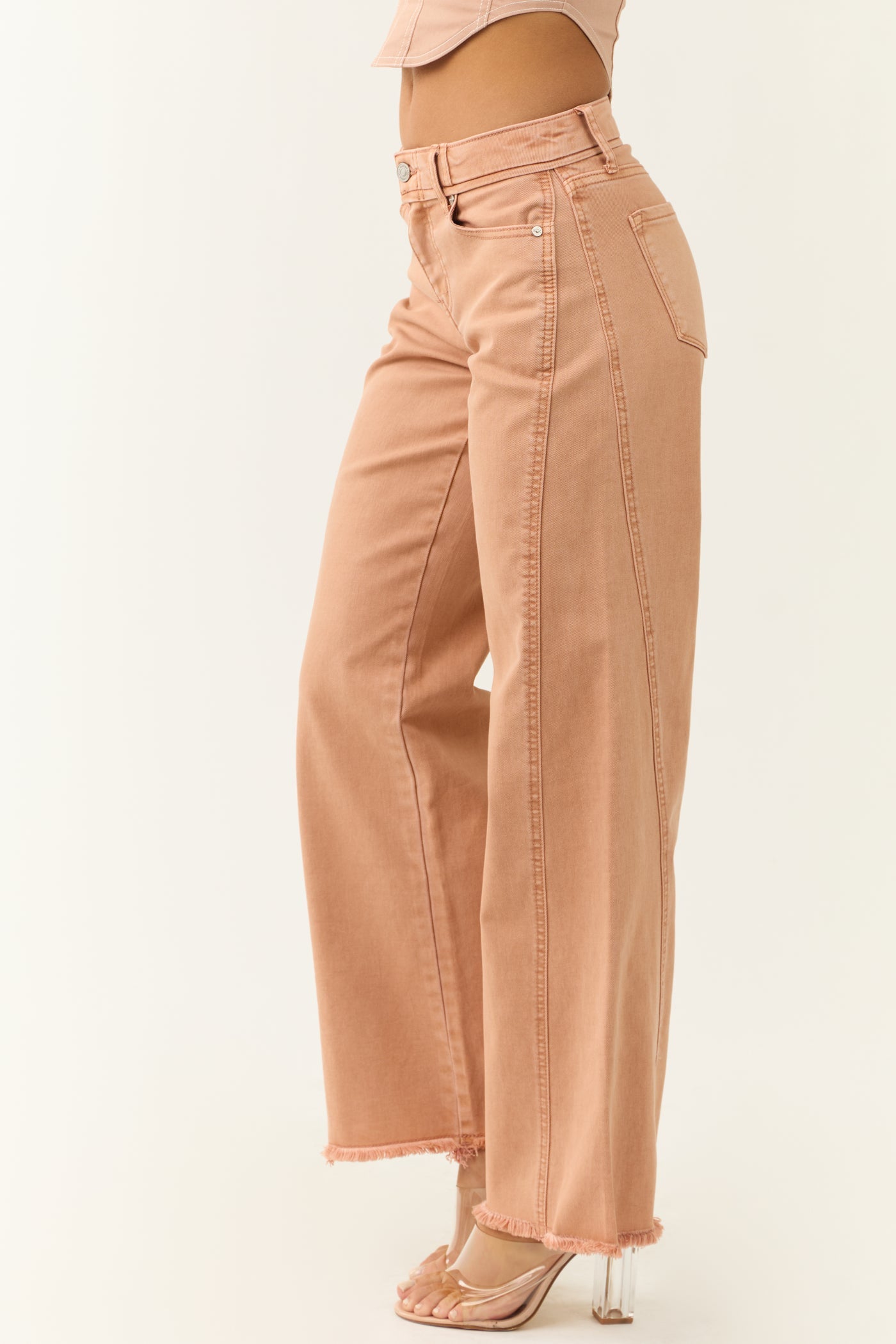 APRICOT WIDE LEG JEANS
