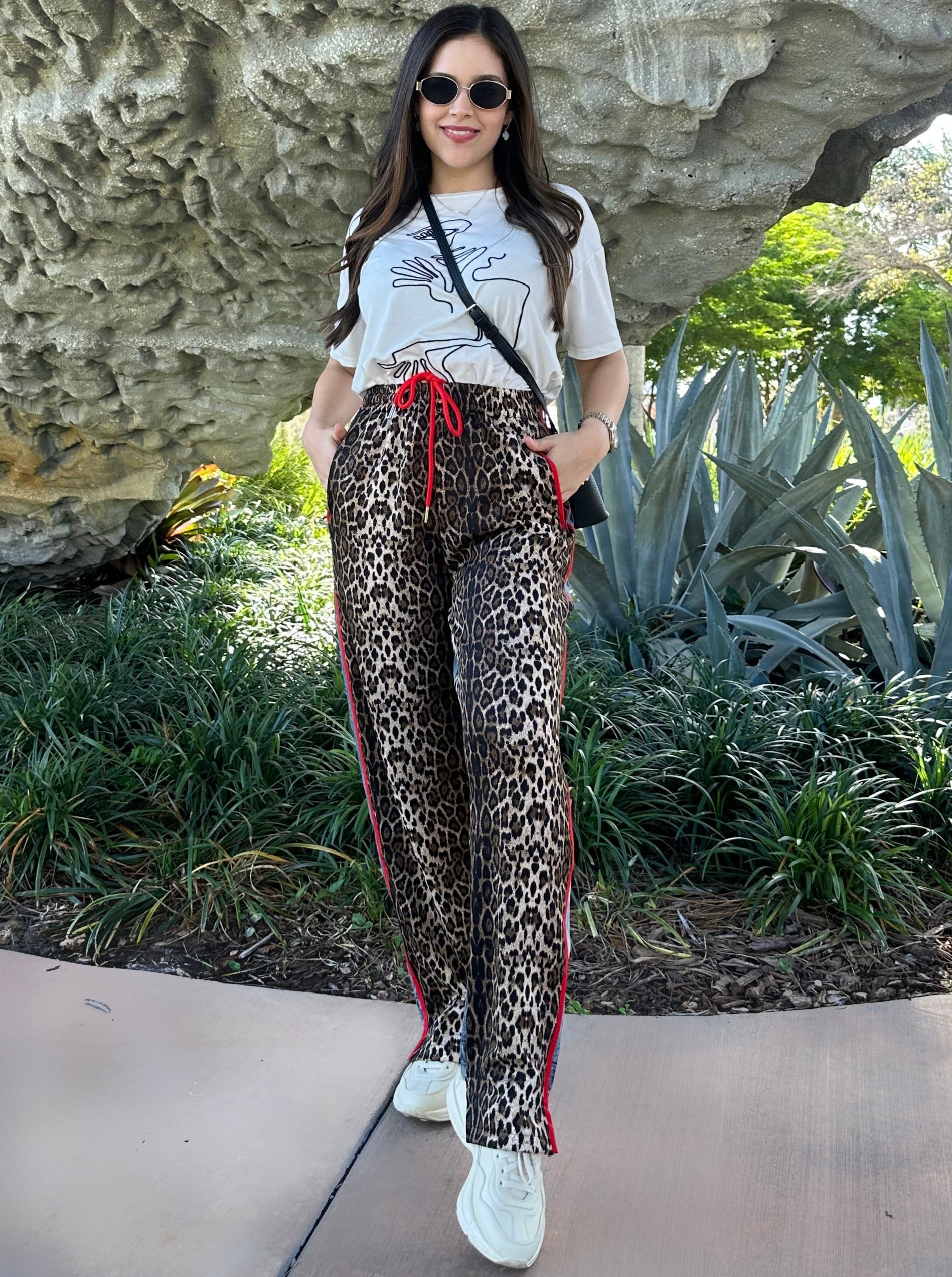 LEOPARD DENIM PANT