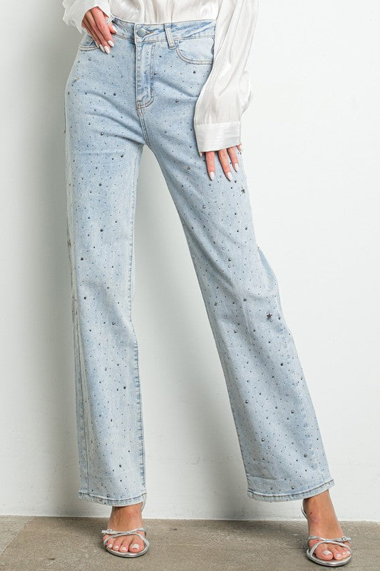 RHINESTONE STARS JEANS