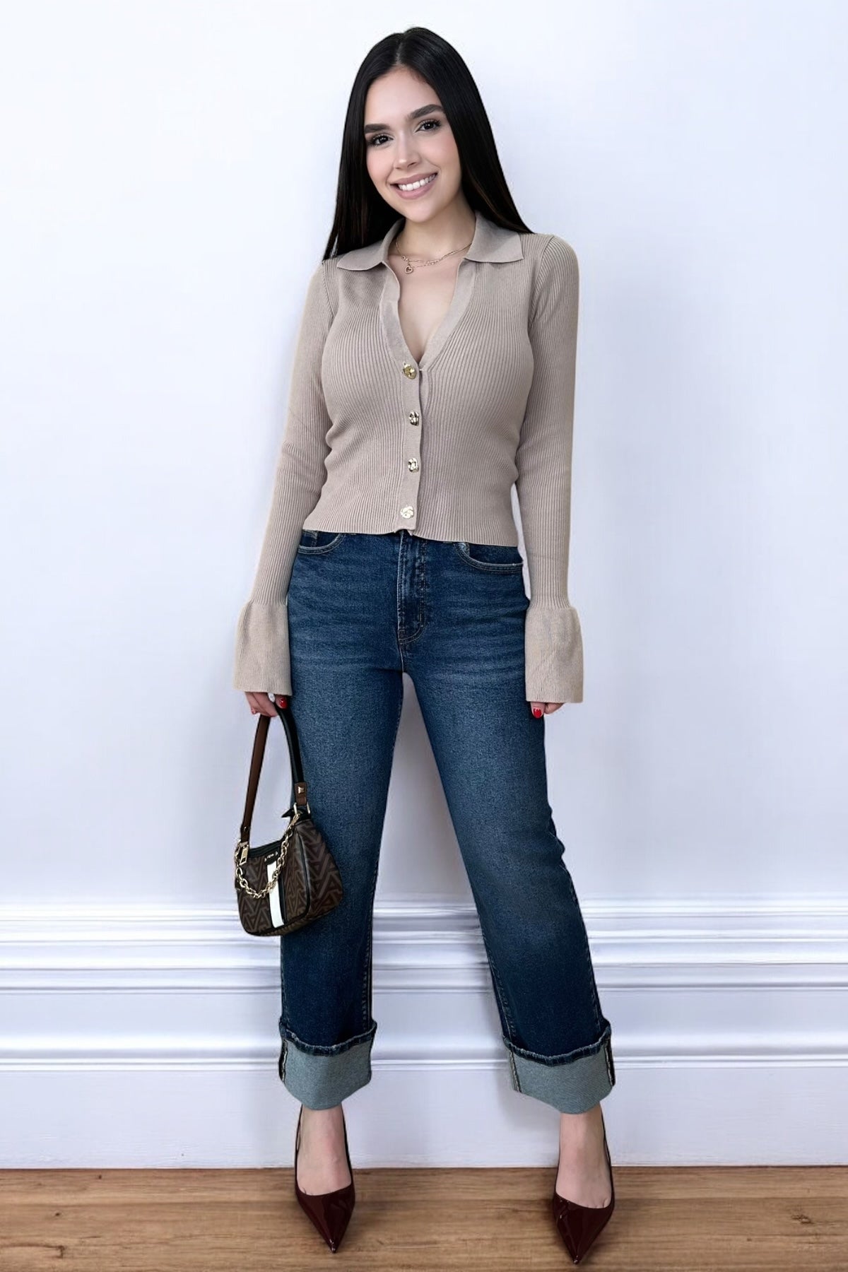 CLASSIC TURN-UP JEANS
