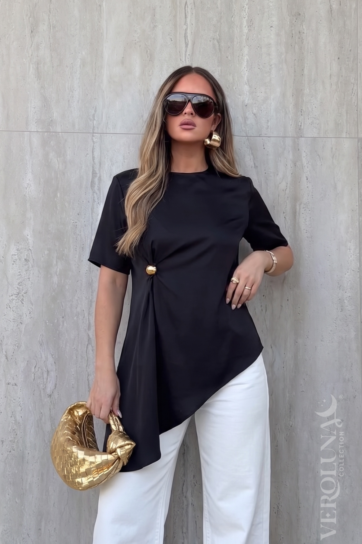 FANCY BLOUSE - BLACK