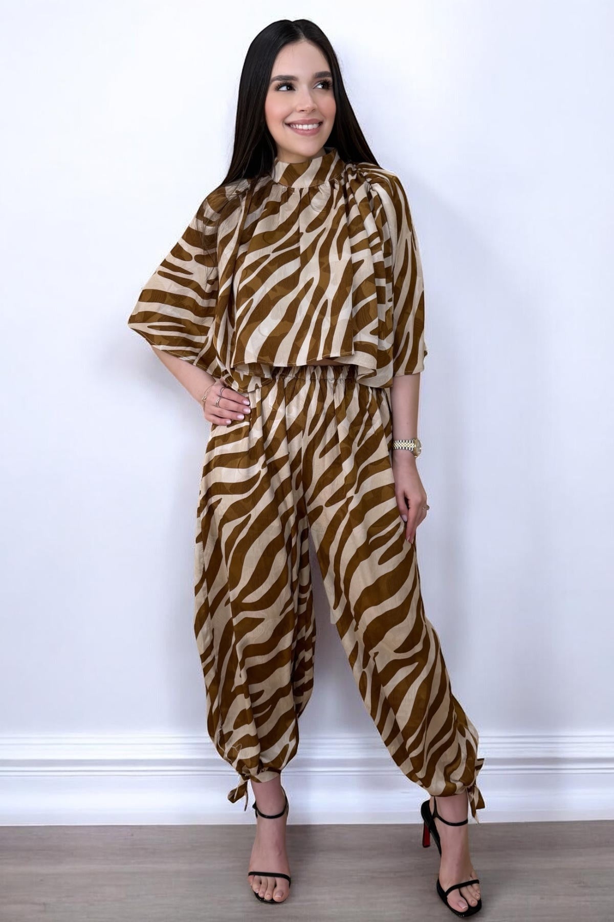 GOLDEN ANIMAL PRINT SET