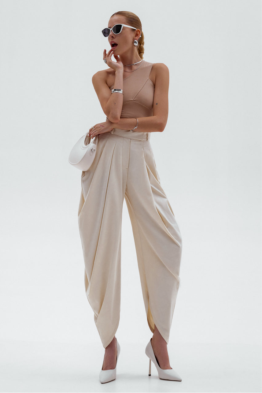 BUBBLE PANT - BEIGE
