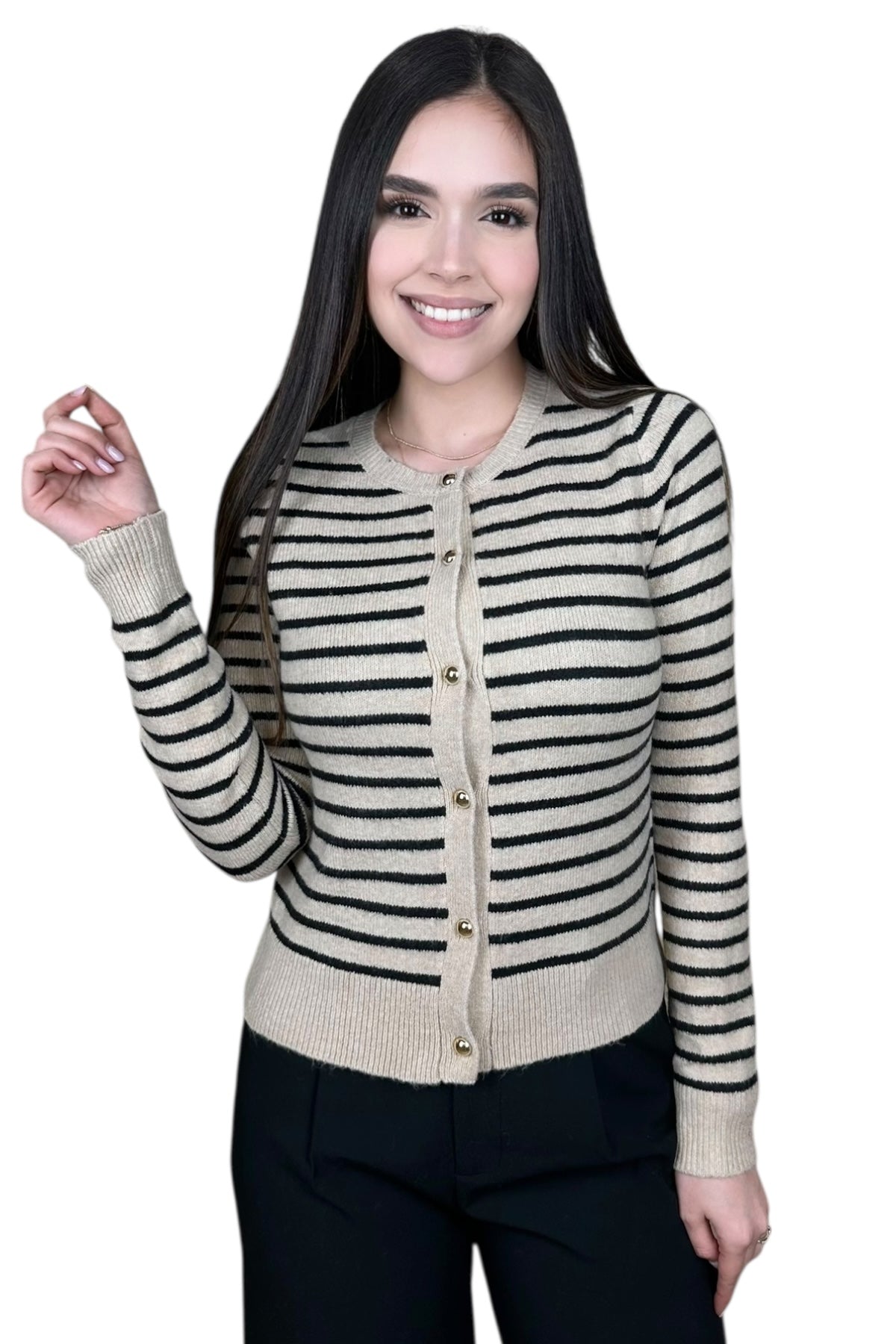 THE BEIGE LINES CARDIGAN