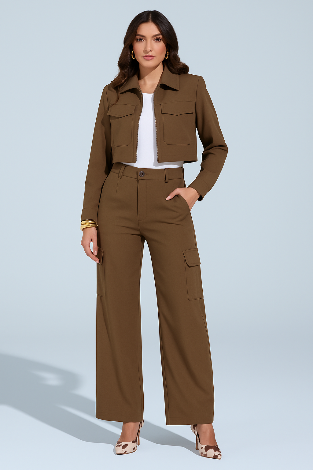 PARIS JACKET SET - MOCHA