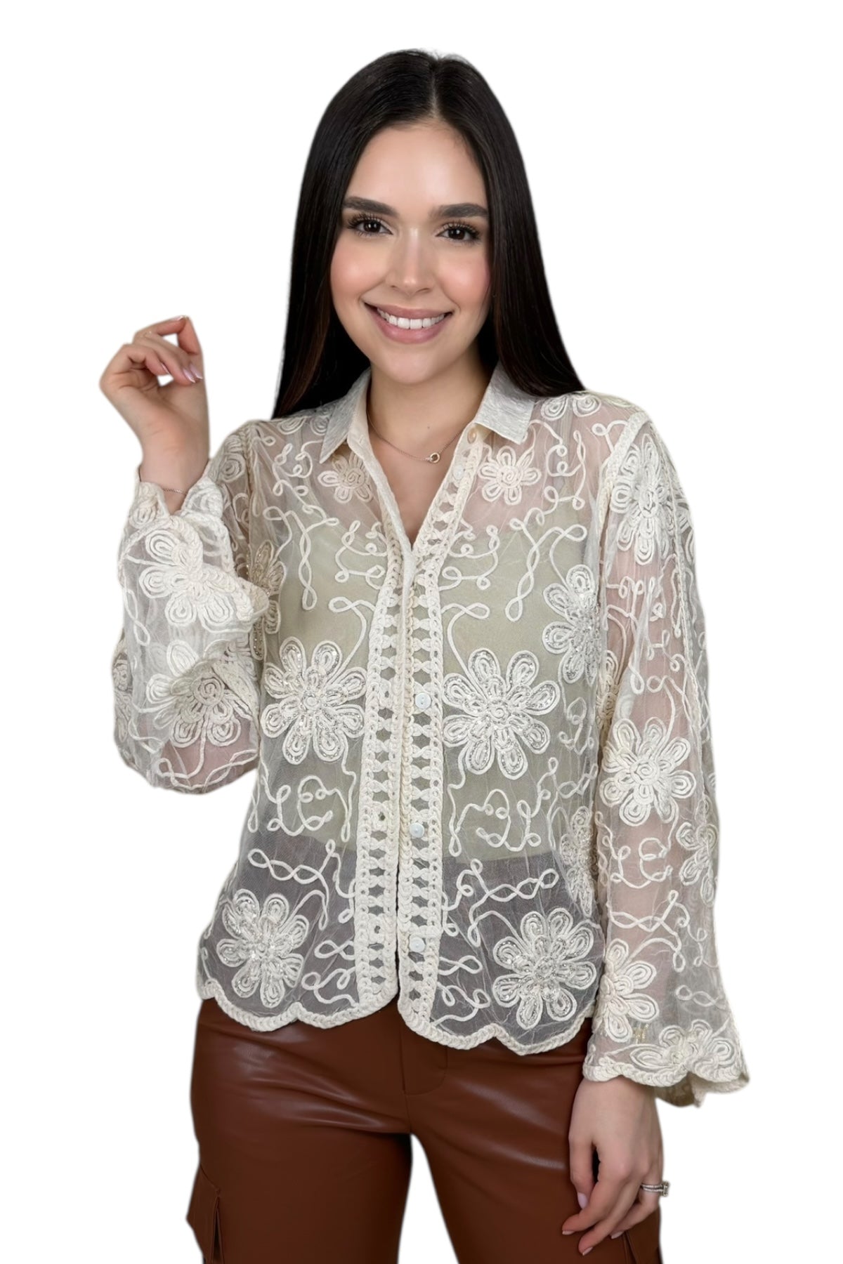 ANGY MADRID EMBROIDERY BLOUSE