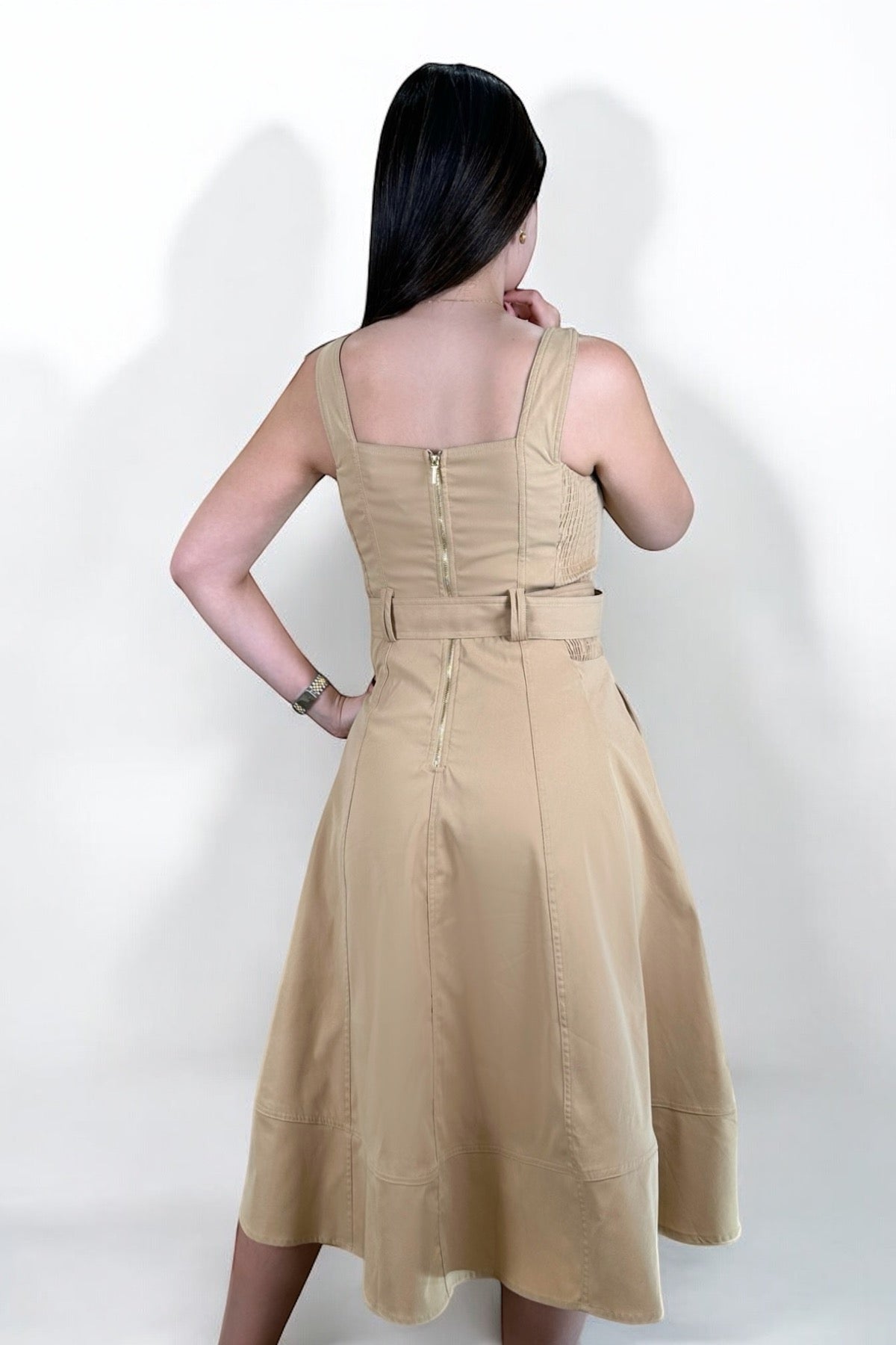 PRISCILLA BEIGE DRESS